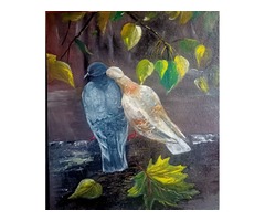 Картина Любовь и голуби