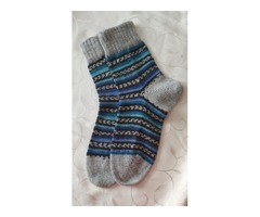 В'язані теплі шкарпетки