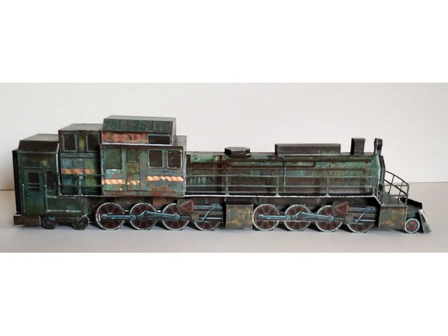 Поїзд Аврора картонна модель