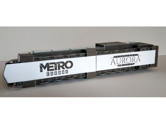 Поїзд Аврора картонна модель